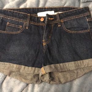 Denim shorts. Never worn